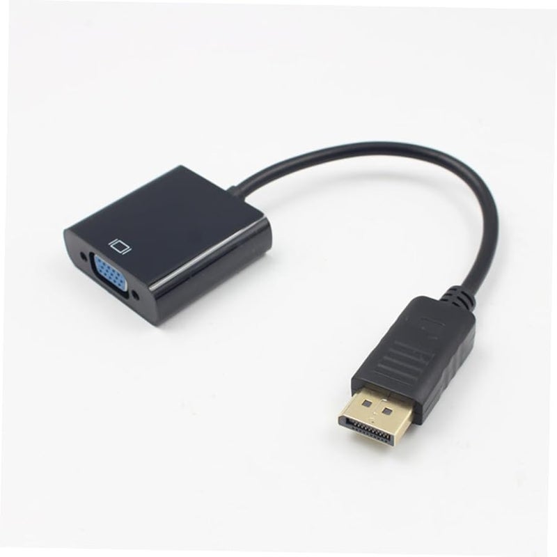 Uonlytech DisplayPort to VGA Female Adapter Converter Black with USB Cable Multi Display Support - Image 2
